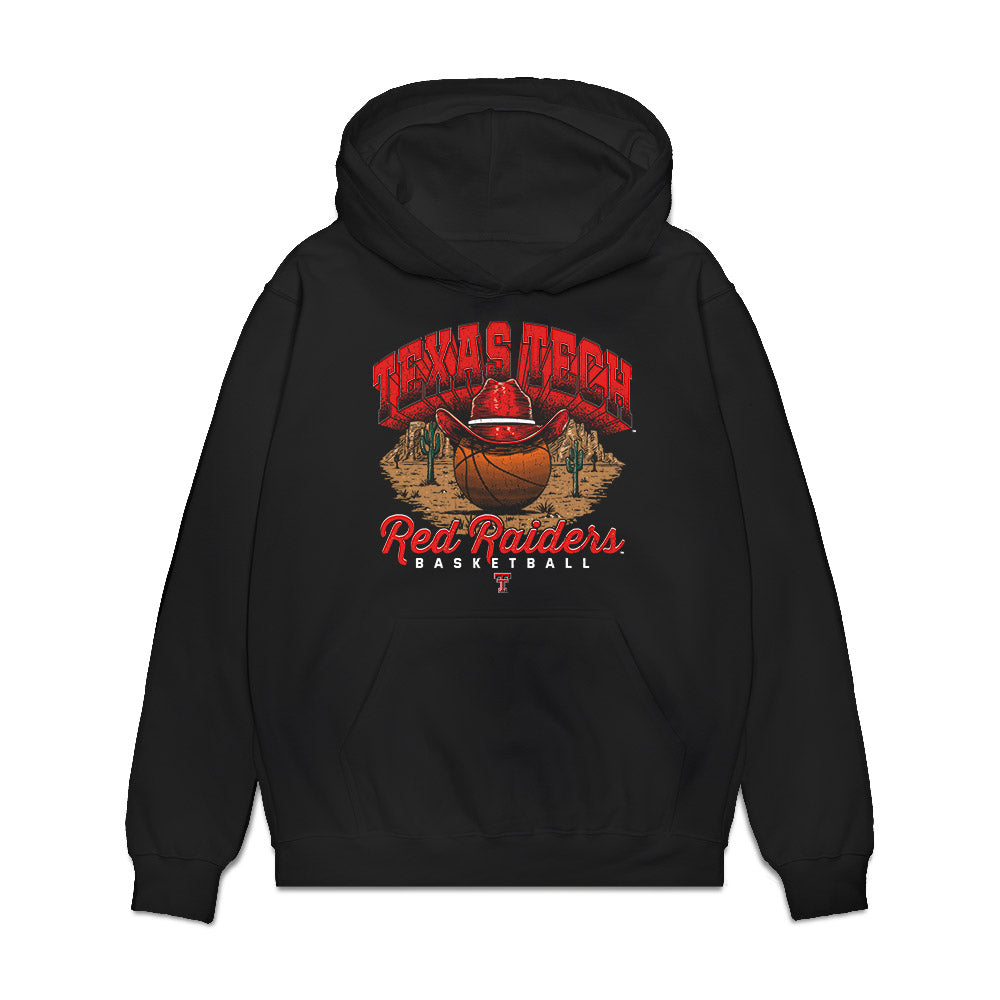 Texas Tech - NCAA Men's Basketball : Tyeree Bryan - Vintage Basketball Premium Hooded Sweatshirt-0