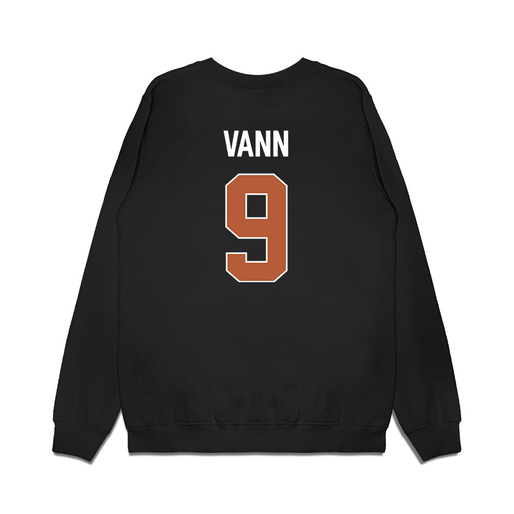 Texas - NCAA Women's Basketball : Zya Vann - Vintage Basketball Premium Crewneck Sweatshirt-1