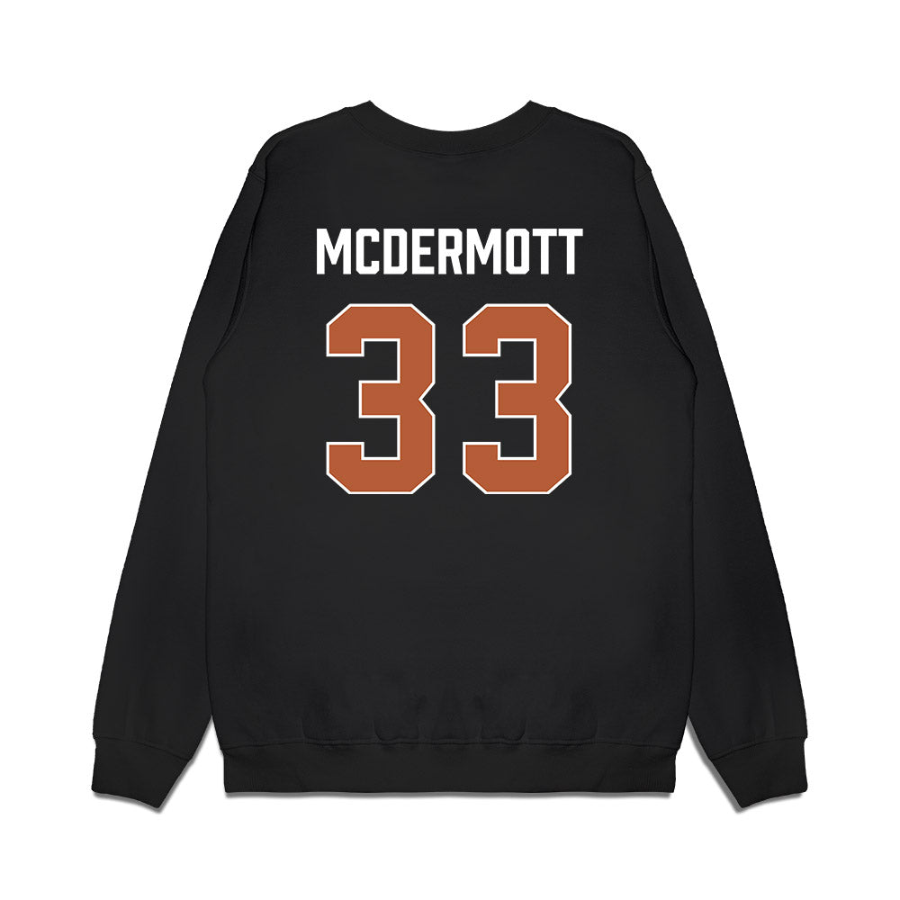 Texas - NCAA Men's Basketball : Anthon McDermott - Vintage Basketball Premium Crewneck Sweatshirt-1