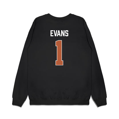 Texas - NCAA Men's Basketball : Amari Evans - Vintage Basketball Premium Crewneck Sweatshirt-1