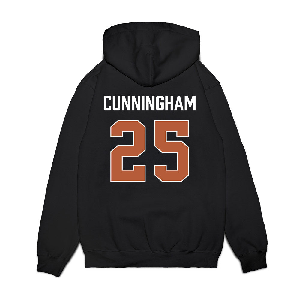 Texas - NCAA Women's Basketball : Breya Cunningham - Vintage Basketball Premium Hooded Sweatshirt-1