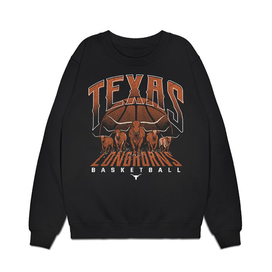 Texas - NCAA Men's Basketball : David Punch - Vintage Basketball Premium Crewneck Sweatshirt-0