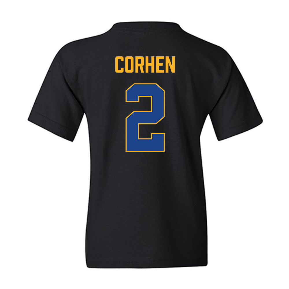 Pittsburgh - NCAA Men's Basketball : Cameron Corhen - Vintage Shersey Youth T-Shirt-1