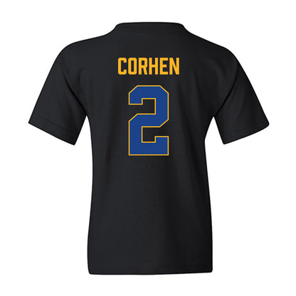 Pittsburgh - NCAA Men's Basketball : Cameron Corhen - Vintage Shersey Youth T-Shirt-1