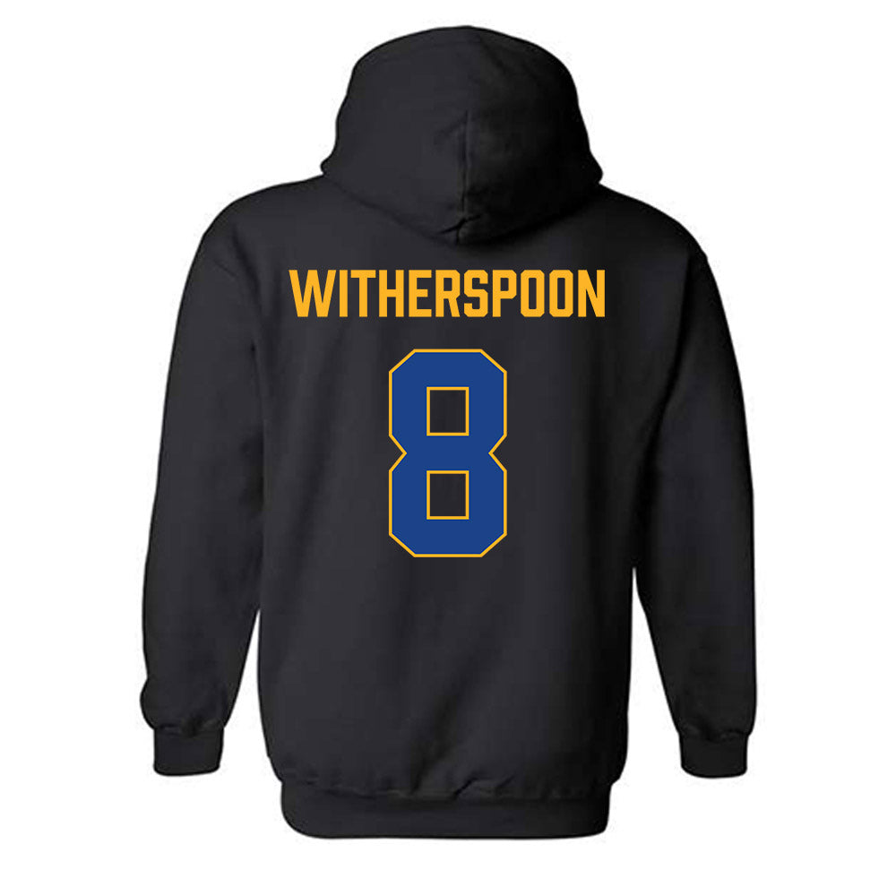 Pittsburgh - NCAA Men's Basketball : Omari Witherspoon - Vintage Shersey Hooded Sweatshirt-1