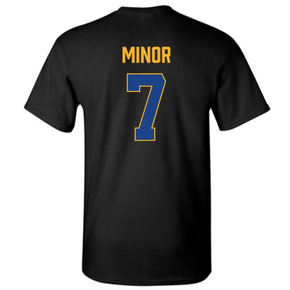 Pittsburgh - NCAA Men's Basketball : Damarco Minor - Vintage Shersey T-Shirt-1