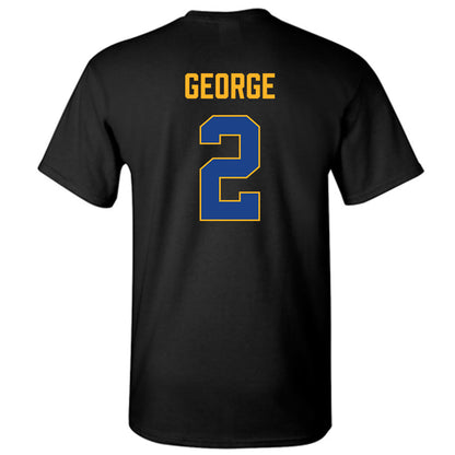 Pittsburgh - NCAA Men's Basketball : Naithan George - Vintage Shersey T-Shirt-1