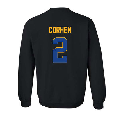 Pittsburgh - NCAA Men's Basketball : Cameron Corhen - Vintage Shersey Crewneck Sweatshirt-1
