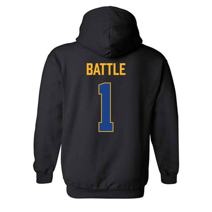 Pittsburgh - NCAA Women's Basketball : Aaryn Battle - Vintage Shersey Hooded Sweatshirt-1