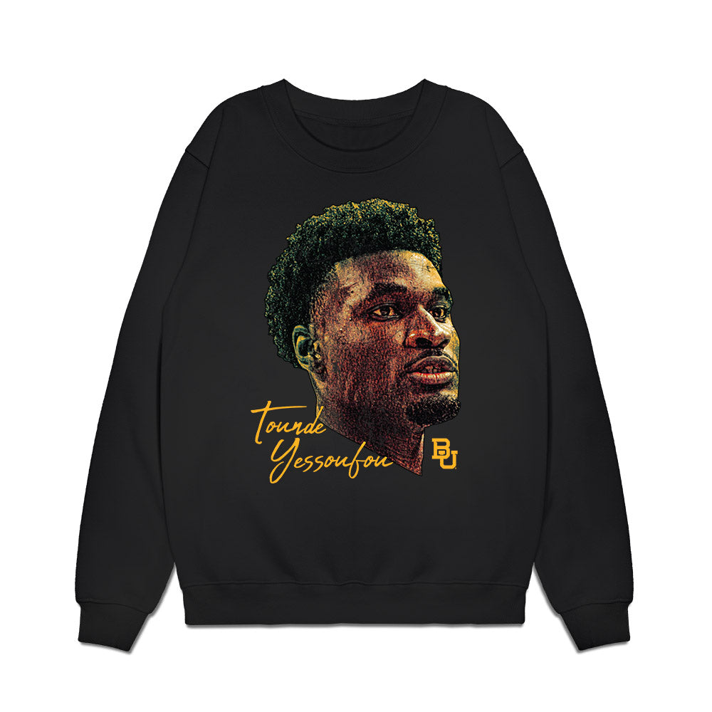 Baylor - NCAA Men's Basketball : Tounde Yessoufou - Graphic Premium Crewneck Sweatshirt-0