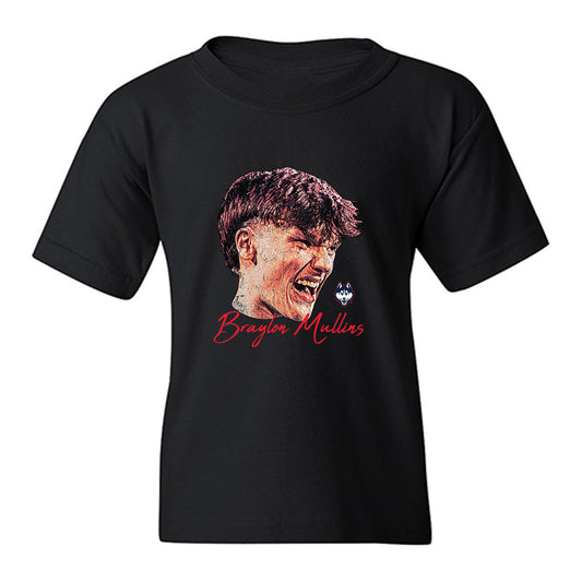 UConn - NCAA Men's Basketball : Braylon Mullins - Gameface Youth T-Shirt-0