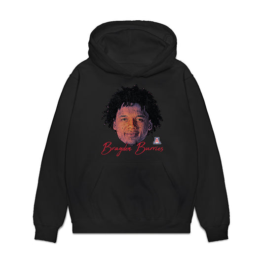 Arizona - NCAA Men's Basketball : Brayden Burries - Graphic Premium Hooded Sweatshirt-0