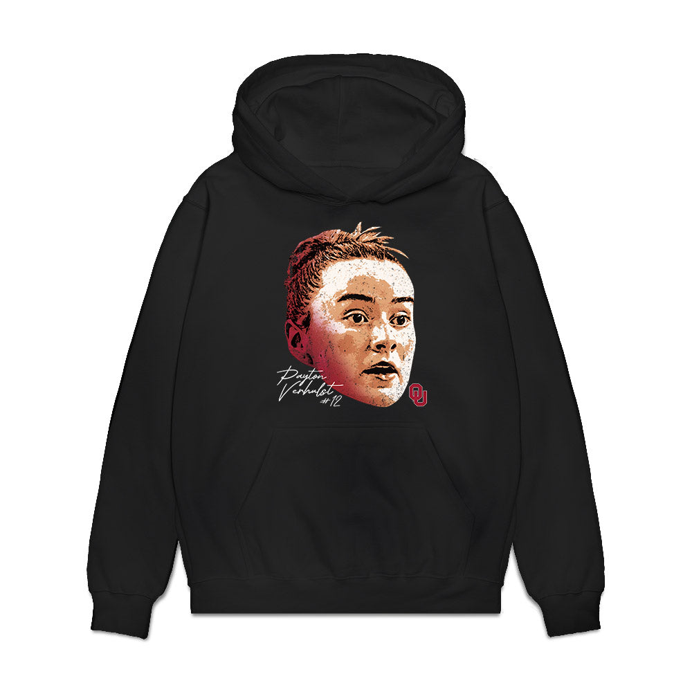 Oklahoma - NCAA Women's Basketball : Payton Verhulst - Graphic Premium Hooded Sweatshirt-0