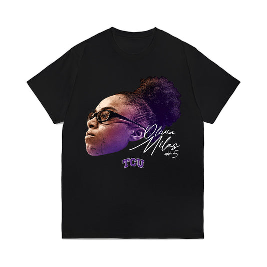 TCU - NCAA Women's Basketball : Olivia Miles - Game Face Comfort Colors T-Shirt-0