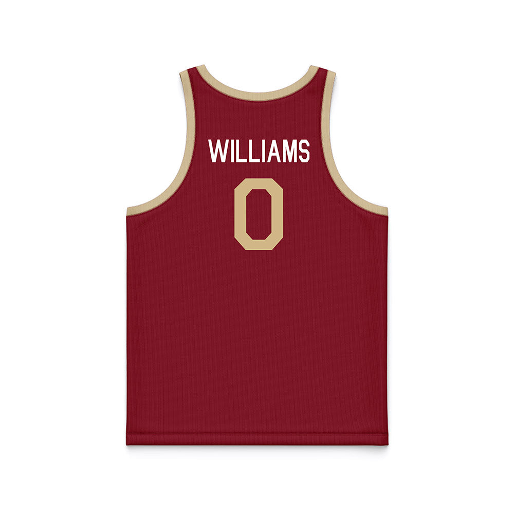 Boston College - NCAA Men's Basketball : Money Williams - Hardwood Reissue Basketball Jersey-1