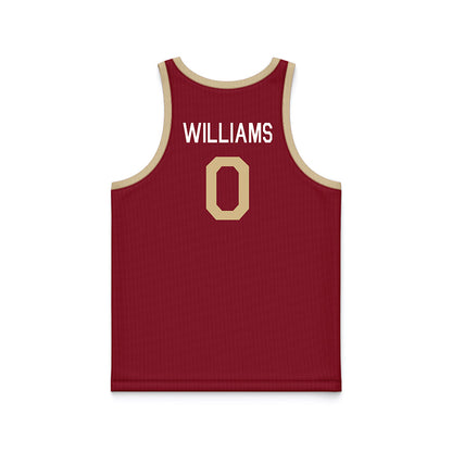 Boston College - NCAA Men's Basketball : Money Williams - Hardwood Reissue Basketball Jersey-1