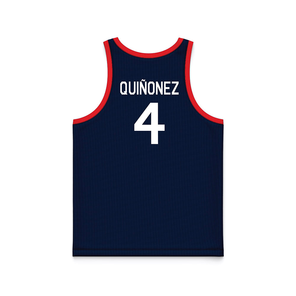 UConn - NCAA Women's Basketball : Blanca Quiñonez - Hardwood Reissue Basketball Jersey-1