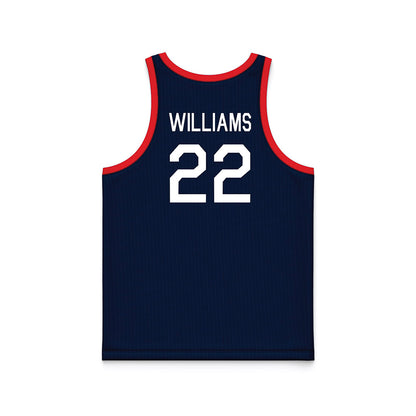 UConn - NCAA Women's Basketball : Serah Williams - Hardwood Reissue Basketball Jersey-1