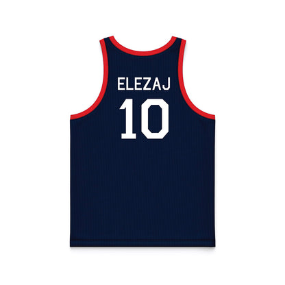 UConn - NCAA Men's Basketball : Rrezon Elezaj - Hardwood Reissue Basketball Jersey-1