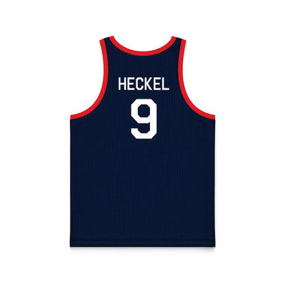 UConn - NCAA Women's Basketball : Kayleigh Heckel - Hardwood Reissue Basketball Jersey-1