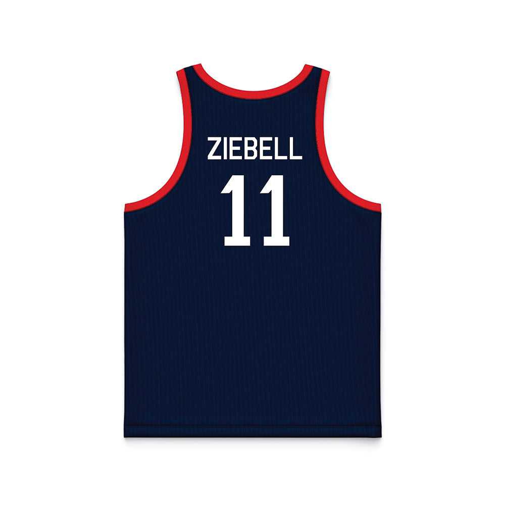 UConn - NCAA Women's Basketball : Allie Ziebell - Hardwood Reissue Basketball Jersey-1