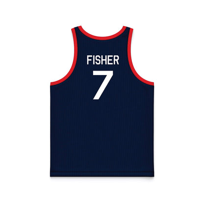 UConn - NCAA Women's Basketball : Kelis Fisher - Hardwood Reissue Basketball Jersey-1