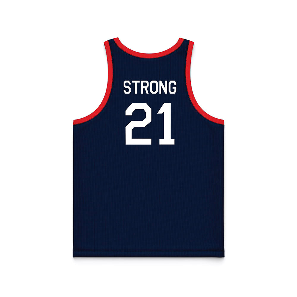 UConn - NCAA Women's Basketball : Sarah Strong - Hardwood Reissue Basketball Jersey-1