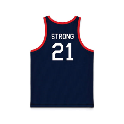 UConn - NCAA Women's Basketball : Sarah Strong - Hardwood Reissue Basketball Jersey-1