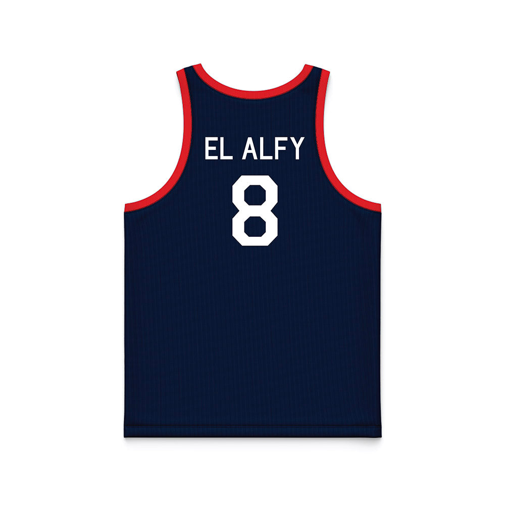 UConn - NCAA Women's Basketball : Jana El Alfy - Hardwood Reissue Basketball Jersey-1