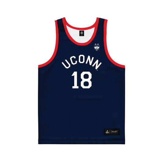 UConn - NCAA Men's Basketball : Oskar Giltay - Hardwood Reissue Basketball Jersey-0
