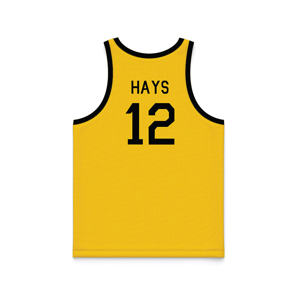 Iowa - NCAA Women's Basketball : Layla Hays - Hardwood Reissue Basketball Jersey-1
