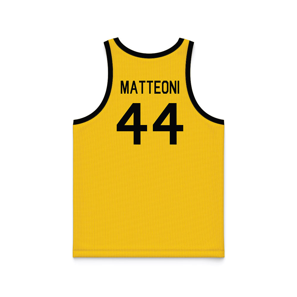 Iowa - NCAA Men's Basketball : Joey Matteoni - Hardwood Reissue Basketball Jersey-1