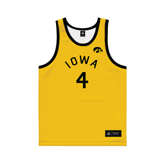 Iowa - NCAA Women's Basketball : Kylie Feuerbach - Hardwood Reissue Basketball Jersey-0