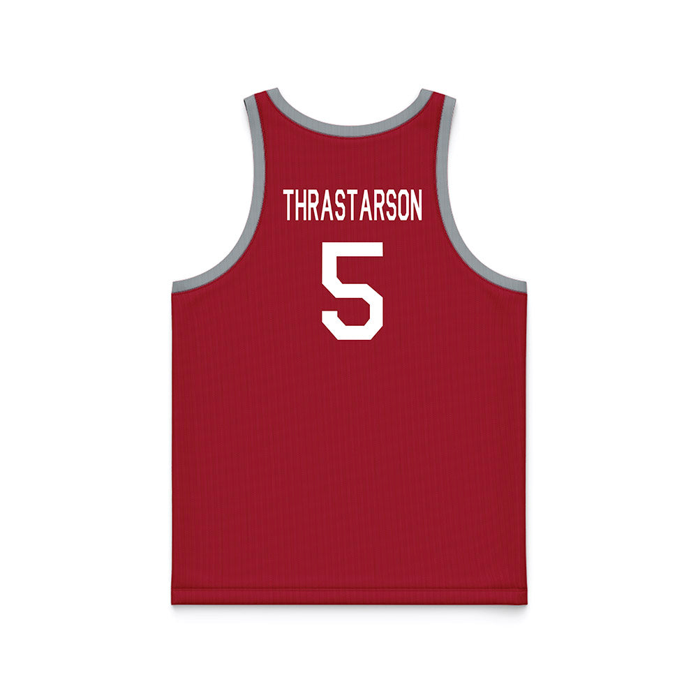 WSU - NCAA Men's Basketball : Tomas Thrastarson - Hardwood Reissue Basketball Jersey-1