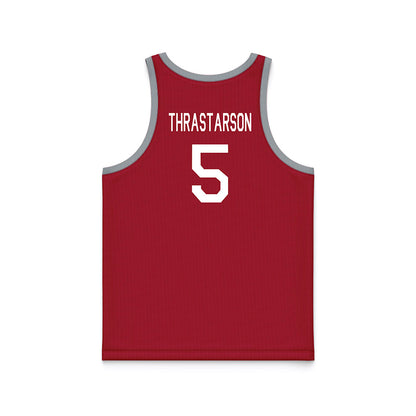 WSU - NCAA Men's Basketball : Tomas Thrastarson - Hardwood Reissue Basketball Jersey-1