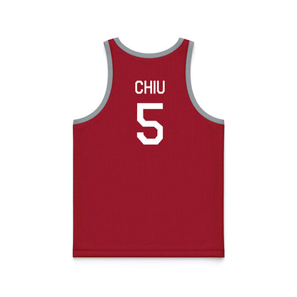 WSU - NCAA Women's Basketball : Jean Chiu - Hardwood Reissue Basketball Jersey-1