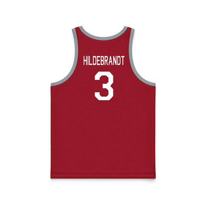 WSU - NCAA Men's Basketball : Simon Hildebrandt - Hardwood Reissue Basketball Jersey-1