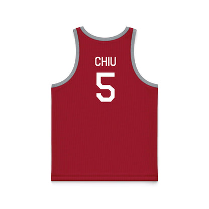 WSU - NCAA Women's Basketball : Jean Chiu - Hardwood Reissue Basketball Jersey-1