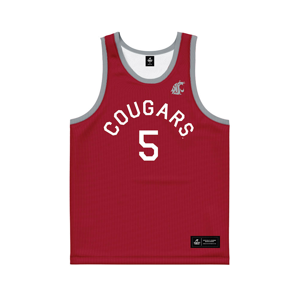 WSU - NCAA Women's Basketball : Jean Chiu - Hardwood Reissue Basketball Jersey-0