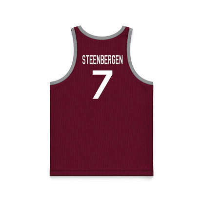 Texas A&M - NCAA Women's Basketball : Pien Steenbergen - Hardwood Reissue Basketball Jersey-1