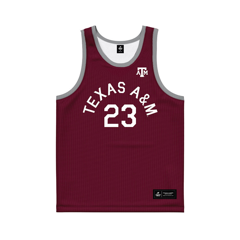 Texas A&M - NCAA Women's Basketball : Gianna Gentry - Hardwood Reissue Basketball Jersey-0