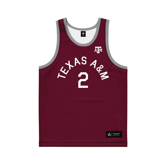 Texas A&M - NCAA Men's Basketball : Pop Isaacs - Hardwood Reissue Basketball Jersey-0
