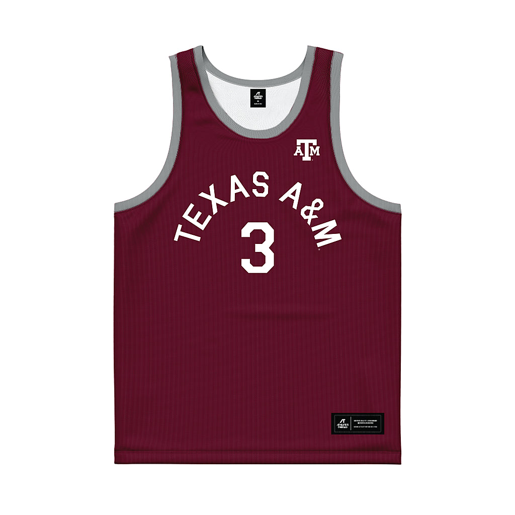 Texas A&M - NCAA Men's Basketball : Neiko Mundey - Hardwood Reissue Basketball Jersey-0