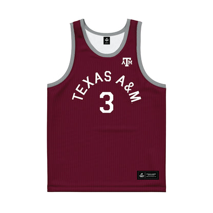 Texas A&M - NCAA Men's Basketball : Neiko Mundey - Hardwood Reissue Basketball Jersey-0