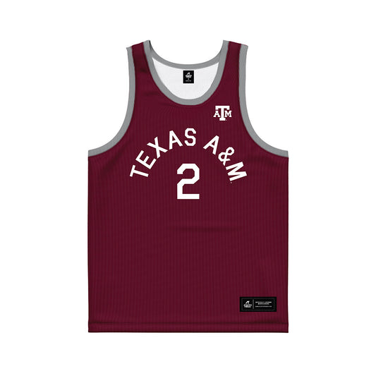 Texas A&M - NCAA Men's Basketball : Jalen Reece - Hardwood Reissue Basketball Jersey-0