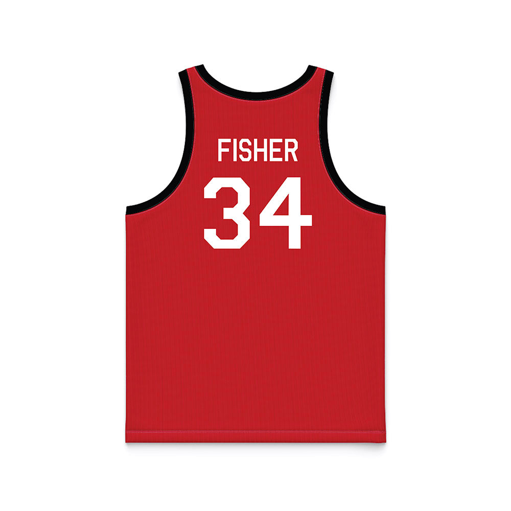Nebraska - NCAA Women's Basketball : Emily Fisher - Hardwood Reissue Basketball Jersey-1