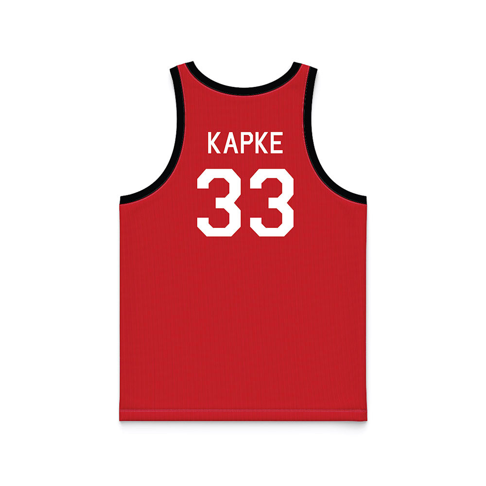 Nebraska - NCAA Men's Basketball : Boden Kapke - Hardwood Reissue Basketball Jersey-1