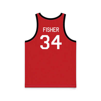Nebraska - NCAA Women's Basketball : Emily Fisher - Hardwood Reissue Basketball Jersey-1