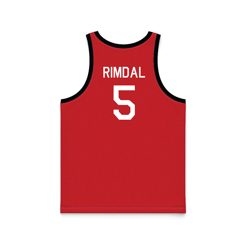 Nebraska - NCAA Women's Basketball : Alberte Rimdal - Hardwood Reissue Basketball Jersey-1