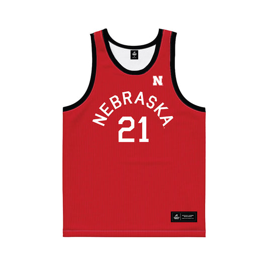 Nebraska - NCAA Women's Basketball : Eliza Maupin - Hardwood Reissue Basketball Jersey-0